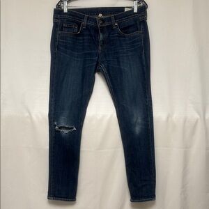 rag & bone Dark Blue Boyfriend Jeans